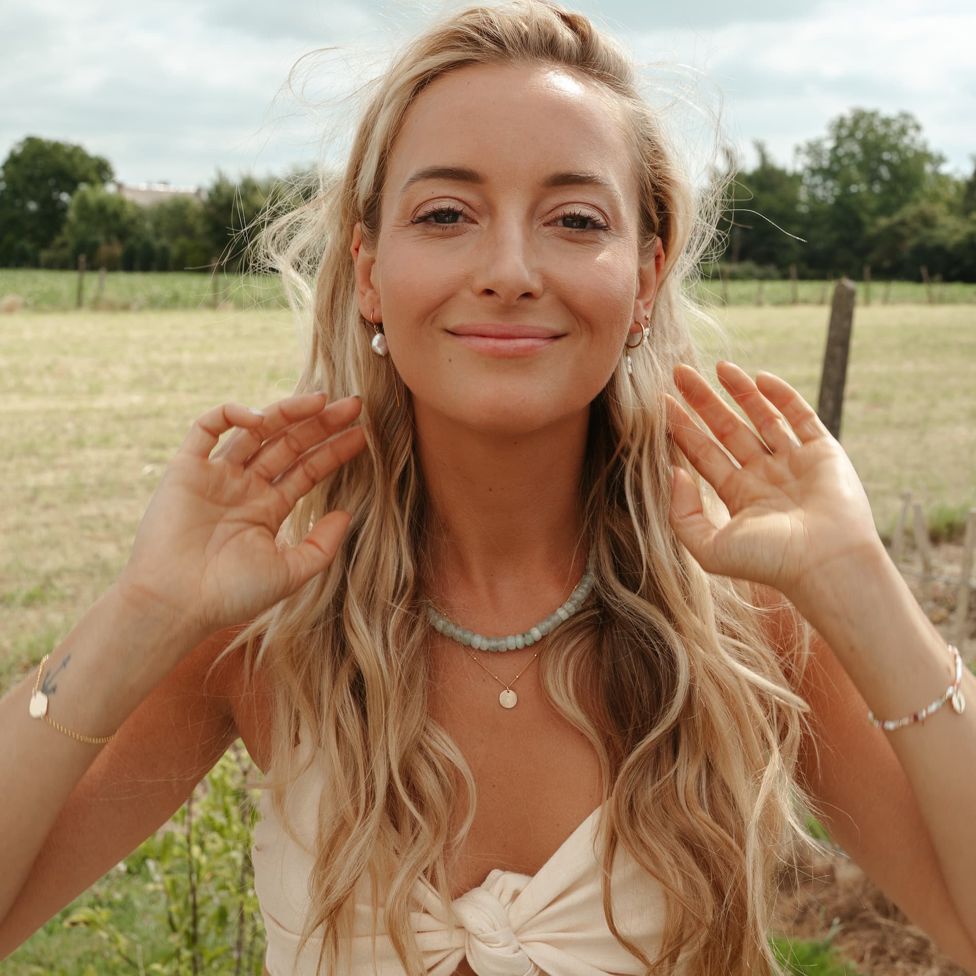 Kralen ketting LUMI Jade - Afbeelding 3